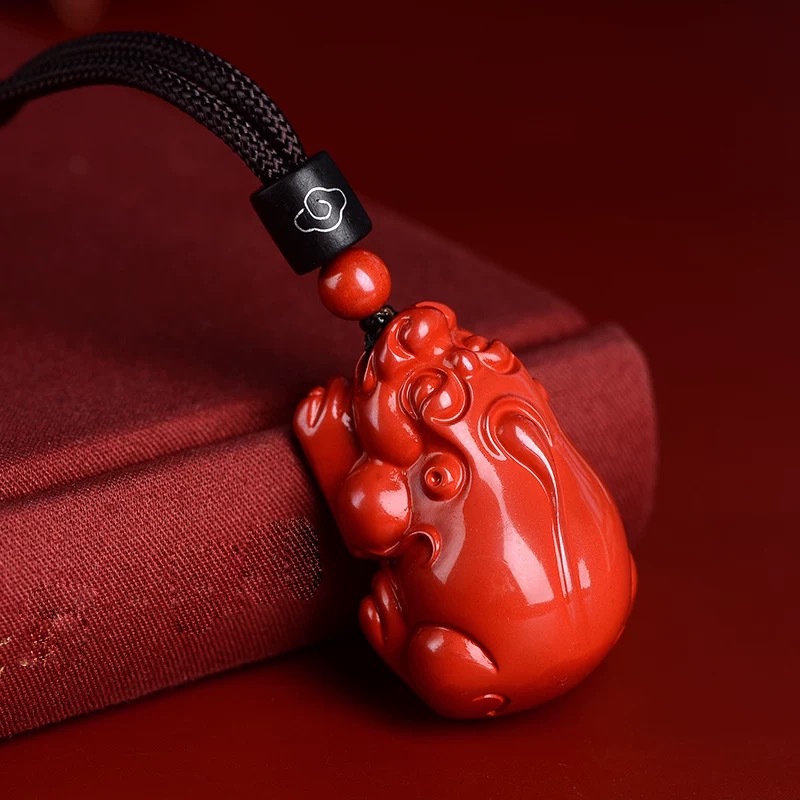 Women'S Fashion Jewellery - Kalung Liontin Pixiu Batu Giok Cinnabar