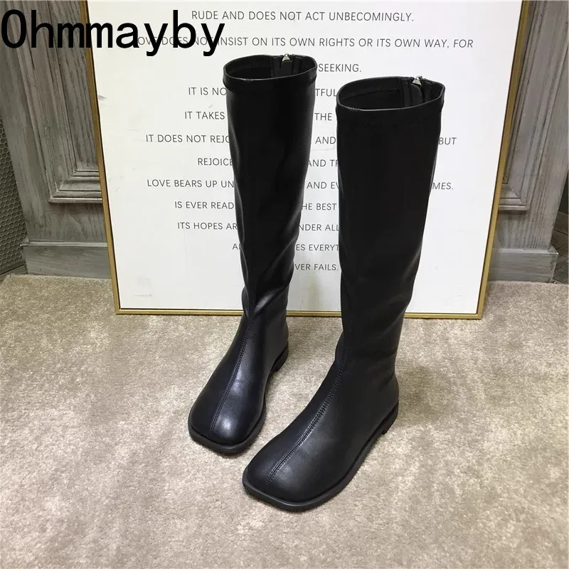 Women'S Fashion Knee High Boots - Sepatu bot panjang selutut untuk wanita,