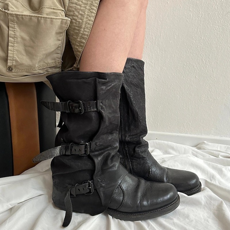 Women'S Fashion Knee High Boots - Sepatu Wanita Klasik Sepatu Bot Ksatria