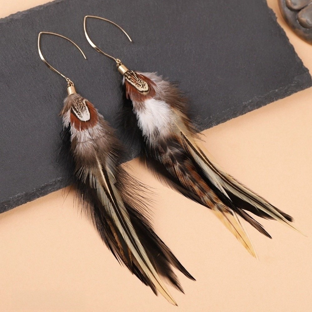 Anting-anting bulu panjang ber - Women Fashion Photoshoot ulasan dan harga