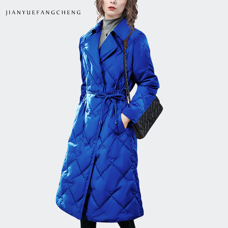 Jaket Panjang Lutut Biru Mode  - Women Fashion Over The Years ulasan dan harga