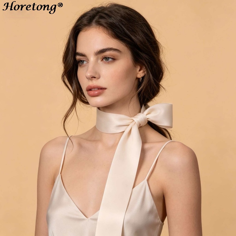 Horetong 2026 Syal Satin Baru  - Women Fashion Necktie ulasan dan harga
