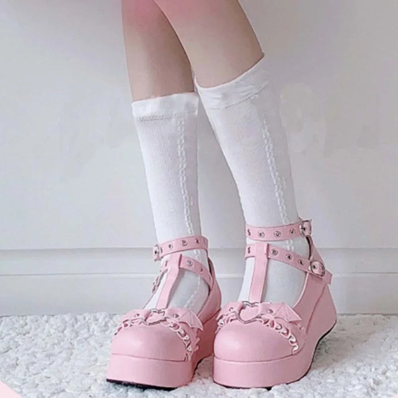 Sepatu Mary Janes Wedges Gespe - Women'S Fashion Shoes ulasan dan harga