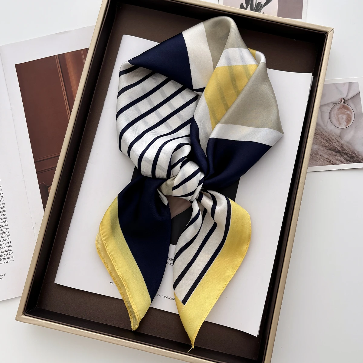 Syal Persegi Satin Lembut Wani - Women Fashion Necktie ulasan dan harga