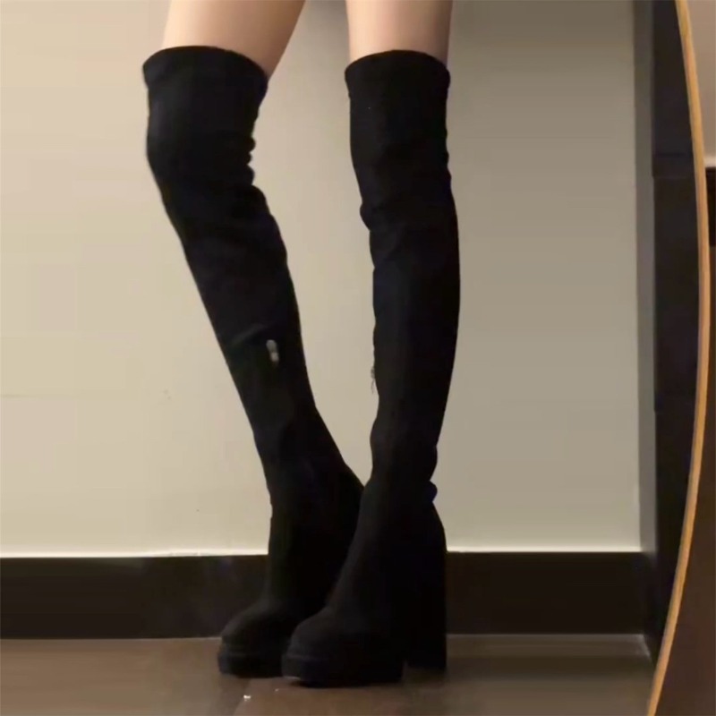 Sepatu Bot Setinggi Paha Wanit - Women'S Fashion Knee High Boots ulasan dan harga