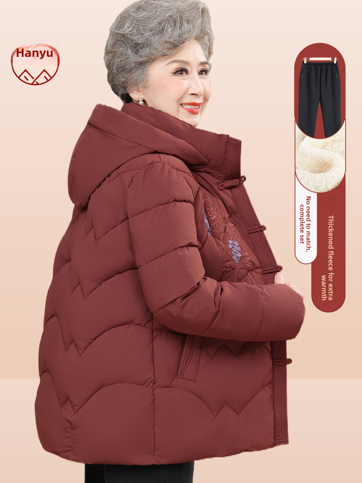 Jaket katun berlapis bulu teba - Women Fashion Over The Years ulasan dan harga