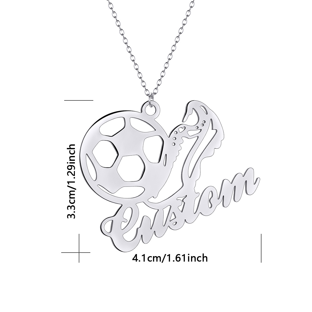 Kalung liontin kartun sepak bo - Women Fashion Names ulasan dan harga