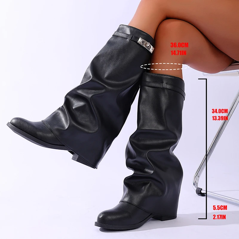 Sepatu Bot Tinggi Wanita Kulit - Women'S Fashion Knee High Boots ulasan dan harga