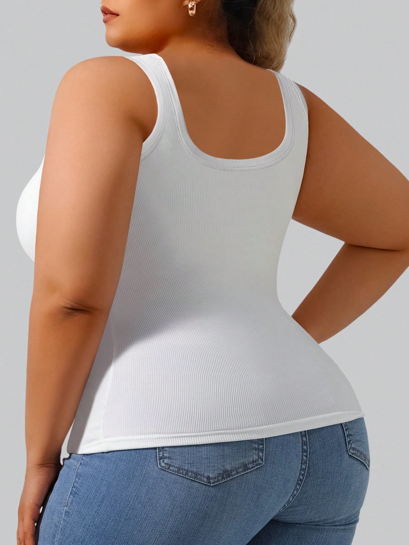 Tank Top Wanita Ukuran Besar B - Lace Trim Cami ulasan dan harga