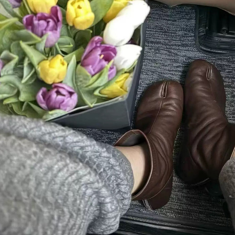 Sepatu Bot Wanita Model Tabi M - Women'S Fashion Korea ulasan dan harga