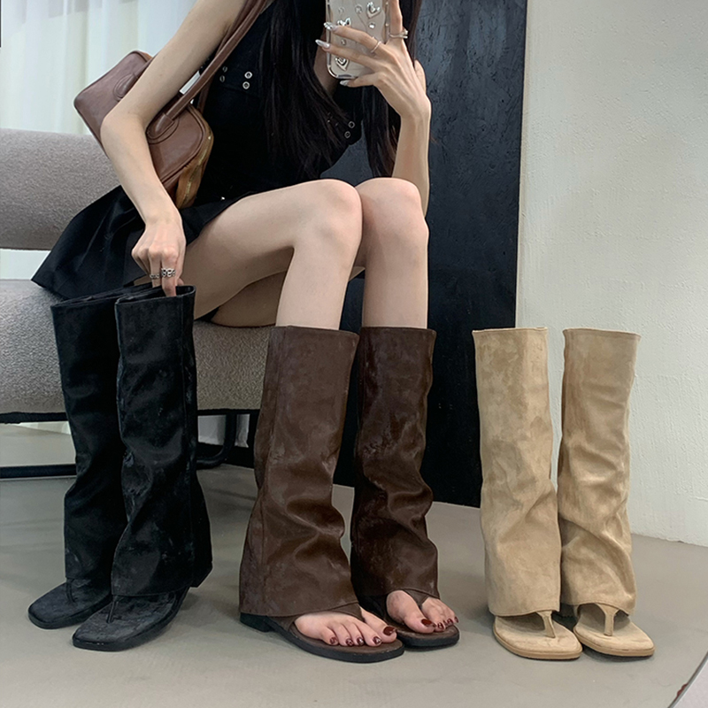 Sepatu Bot Wanita Model Hollow - Women'S Fashion Korea ulasan dan harga