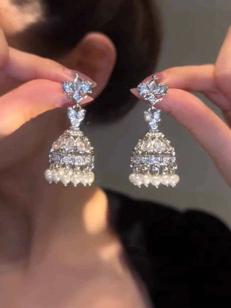 Anting-anting sangkar burung m - Women'S Fashion Korea ulasan dan harga